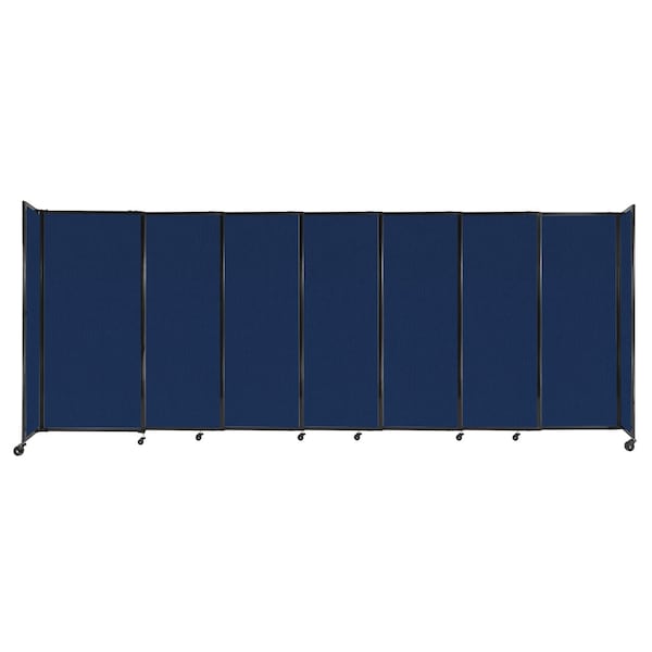 StraightWall Sliding Portable Partition 15'6" x 6' Navy Blue Fabric